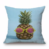 Pineapple Cotton Pillow Cover