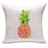 Pineapple Cotton Pillow Cover