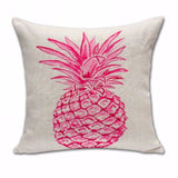 Pineapple Cotton Pillow Cover